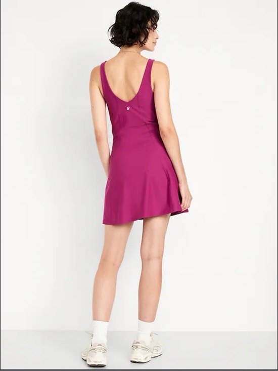 Old Navy Dresses & Skirts - Old Navy PowerSoft Athletic Dress NWOT Size M Pink Built In Shorts Tennis Golf